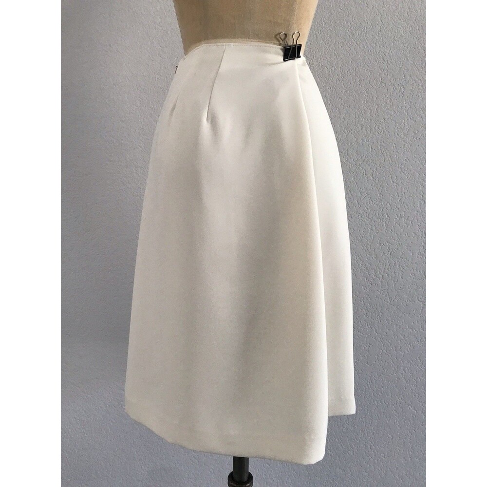 Talbots Ivory Neutral Straight Pencil Knee Length Skirt Women's Size 2 - Picture 4 of 9